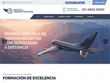 Tablet Screenshot of escuelaaeronavegantes.com